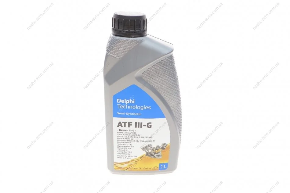 Трансмісійна олива ATF Dexron III G, 1л Delphi 93892748 (фото 1)