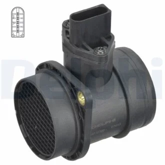 Датчик масової витрати повітря Delphi AF10300-12B1