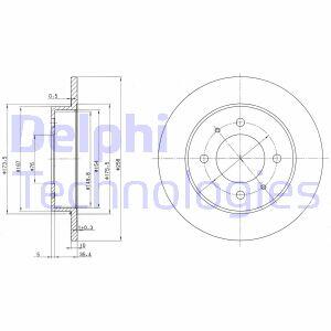 Тормозний диск Delphi BG3070