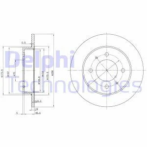 Тормозний диск Delphi BG3070