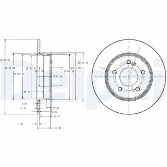 Тормозний диск Delphi BG3326C