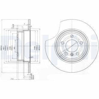 Диск гальмівний Delphi BG3629