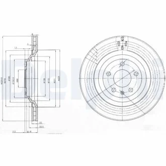Диск гальмівний Delphi BG3991