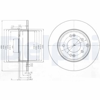 Фото диск гальмівний Delphi BG4012 Диск гальмівний Delphi BG4012