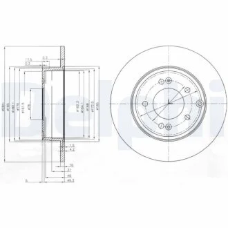 Диск гальмівний Delphi BG4012
