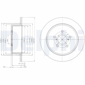 Фото диск гальмівний Delphi BG4129 Диск гальмівний Delphi BG4129