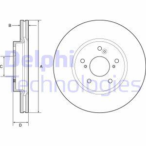 Диск гальмівний Delphi BG4785C