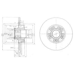 Диск гальмівний Delphi BG9031RS