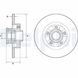 Диск гальмівний Delphi BG9190RSC (фото 1)