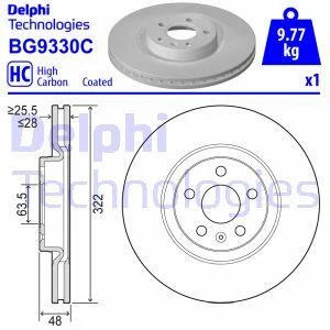 Диск гальмівний Delphi BG9330C
