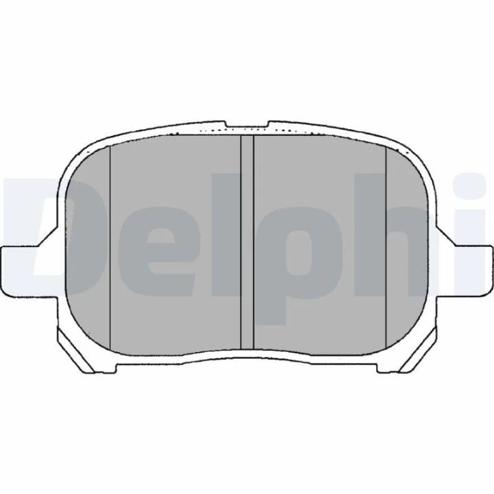 Комплект гальмівних колодок з 4 шт. дисків Delphi LP1144 (фото 1)