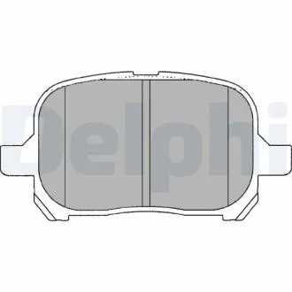 Комплект гальмівних колодок з 4 шт. дисків Delphi LP1144