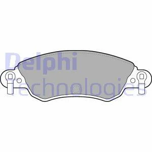 Комплект гальмівних колодок з 4 шт. дисків Delphi LP1656