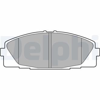 Комплект гальмівних колодок з 4 шт. дисків Delphi LP2473