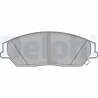 Комплект гальмівних колодок з 4 шт. дисків Delphi LP2714