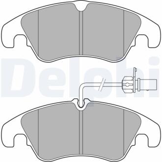 Комплект гальмівних колодок з 4 шт. дисків Delphi LP3152
