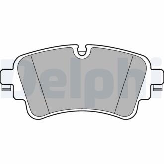 Комплект гальмівних колодок з 4 шт. дисків Delphi LP3240