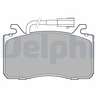 Комплект гальмівних колодок з 4 шт. дисків Delphi LP3435