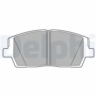 Комплект гальмівних колодок з 4 шт. дисків Delphi LP3552