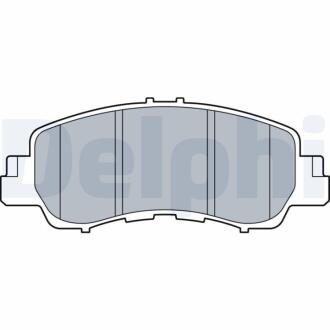 Комплект гальмівних колодок з 4 шт. дисків Delphi LP3571