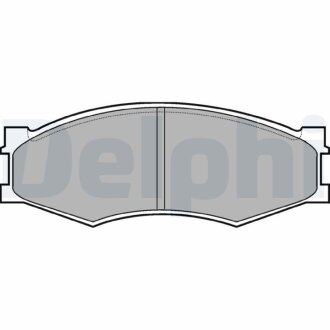 Комплект гальмівних колодок з 4 шт. дисків Delphi LP358