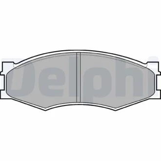 Комплект гальмівних колодок з 4 шт. дисків Delphi LP358