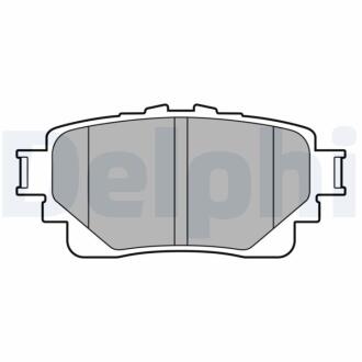 Комплект гальмівних колодок з 4 шт. дисків Delphi LP3599