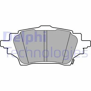 Комплект гальмівних колодок з 4 шт. дисків Delphi LP3608
