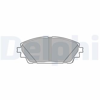 Комплект гальмівних колодок з 4 шт. дисків Delphi LP3632