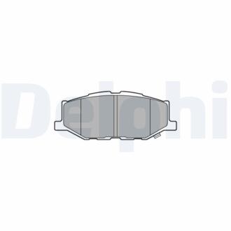 Комплект гальмівних колодок з 4 шт. дисків Delphi LP3637