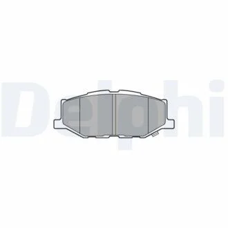 Комплект гальмівних колодок з 4 шт. дисків Delphi LP3637