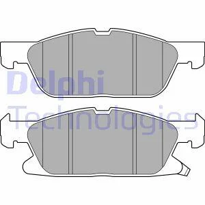 Комплект гальмівних колодок з 4 шт. дисків Delphi LP3643