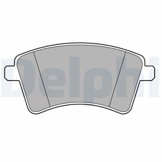 Комплект гальмівних колодок з 4 шт. дисків Delphi LP3715