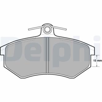 Комплект гальмівних колодок з 4 шт. дисків Delphi LP429