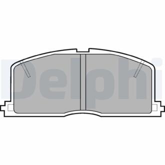 Комплект гальмівних колодок з 4 шт. дисків Delphi LP460