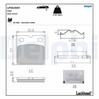 Автозапчастина Delphi LP5026EV