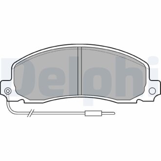 Комплект гальмівних колодок - дискові Delphi LP504