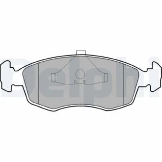 Комплект гальмівних колодок з 4 шт. дисків Delphi LP587