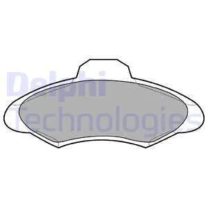 Комплект гальмівних колодок з 4 шт. дисків Delphi LP673