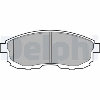 Комплект гальмівних колодок з 4 шт. дисків Delphi LP812
