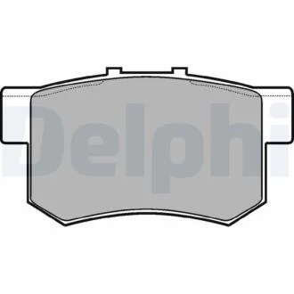 Комплект гальмівних колодок з 4 шт. дисків Delphi LP948