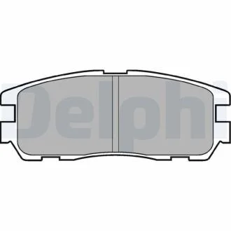 Комплект гальмівних колодок з 4 шт. дисків Delphi LP965