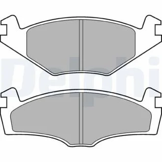 Комплект гальмівних колодок з 4 шт. дисків Delphi LP979