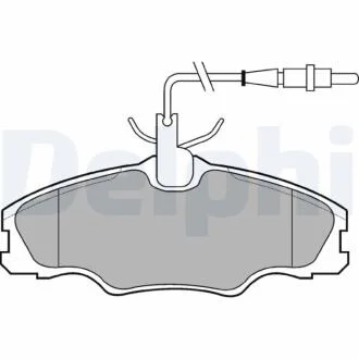 Комплект гальмівних колодок з 4 шт. дисків Delphi LP985