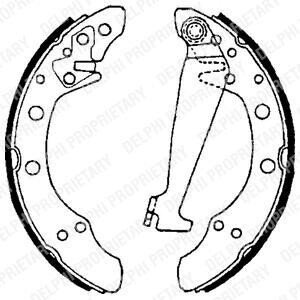 Комплект гальмівних колодок Delphi LS1625