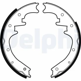Комплект гальмівних колодок з 4 шт. барабанів Delphi LS1872