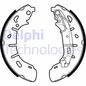 Комплект гальмівних колодок з 4 шт. барабанів Delphi LS2050