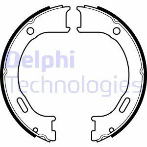 Комплект гальмівних колодок з 4 шт. барабанів Delphi LS2076