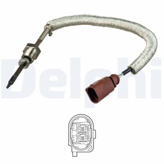 Фото датчик температури вiдпрацьованих газiв Delphi TS30145 Датчик температури вiдпрацьованих газiв Delphi TS30145