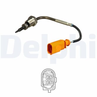 Фото датчик температури вiдпрацьованих газiв Delphi TS30155 Датчик температури вiдпрацьованих газiв Delphi TS30155